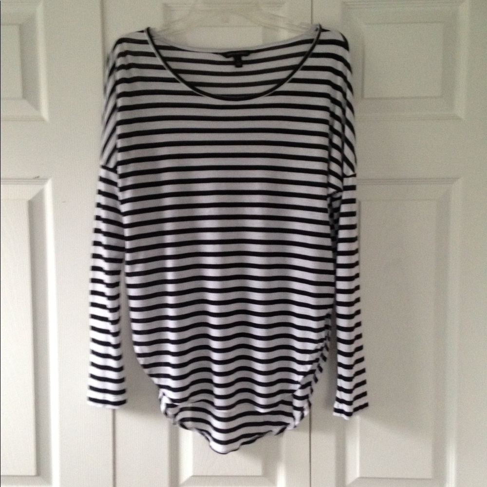 Banana republic black and white striped too